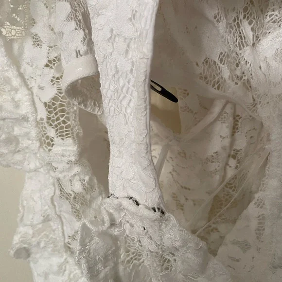 NWOT Stylestalker White Lace Bodysuit Lingerie - Picture 5 of 5